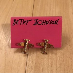 Betsey Johnson airplane earrings